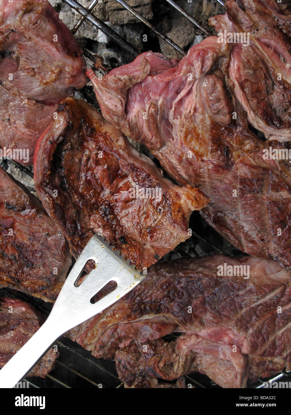 Barbecue di carne Carne alla griglia Foto Stock