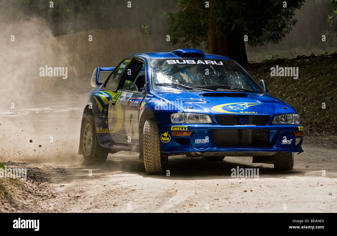 1999 Subaru Impreza WRC del rally a Goodwood Festival della velocità, Sussex, Regno Unito. Unità: Massimo Cappellini. Foto Stock