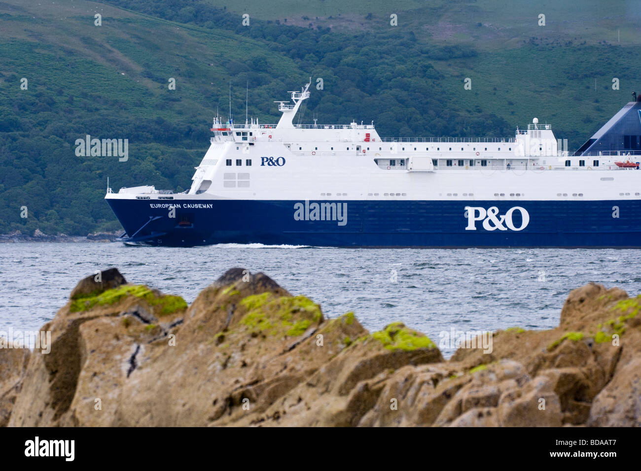 P&O Traghetto Loch Ryan Foto Stock