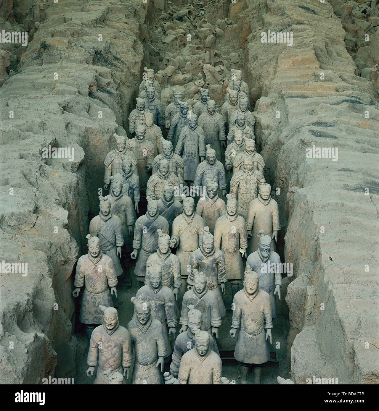 Soldati di terracotta a Xi'an, nella provincia di Shanxi,Cina Foto Stock