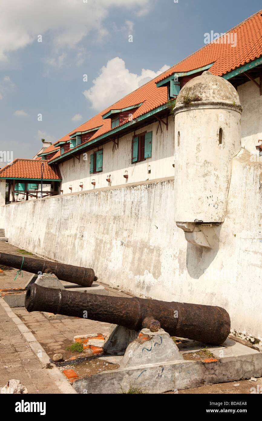 Indonesia Jakarta Java vecchia Batavia Port Bahari Maritime Museum ingresso Foto Stock