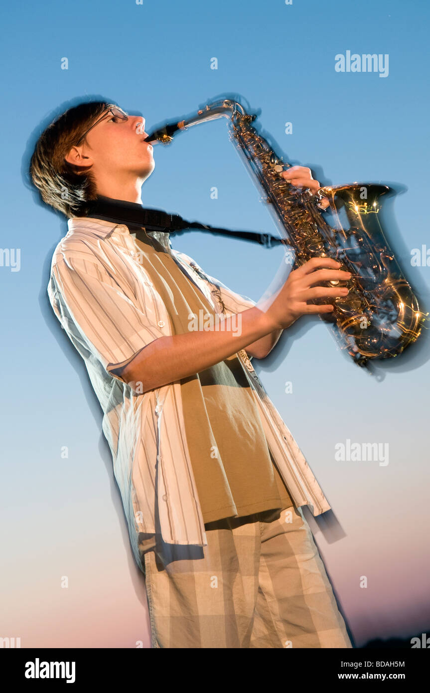 Sax di jazz Foto Stock