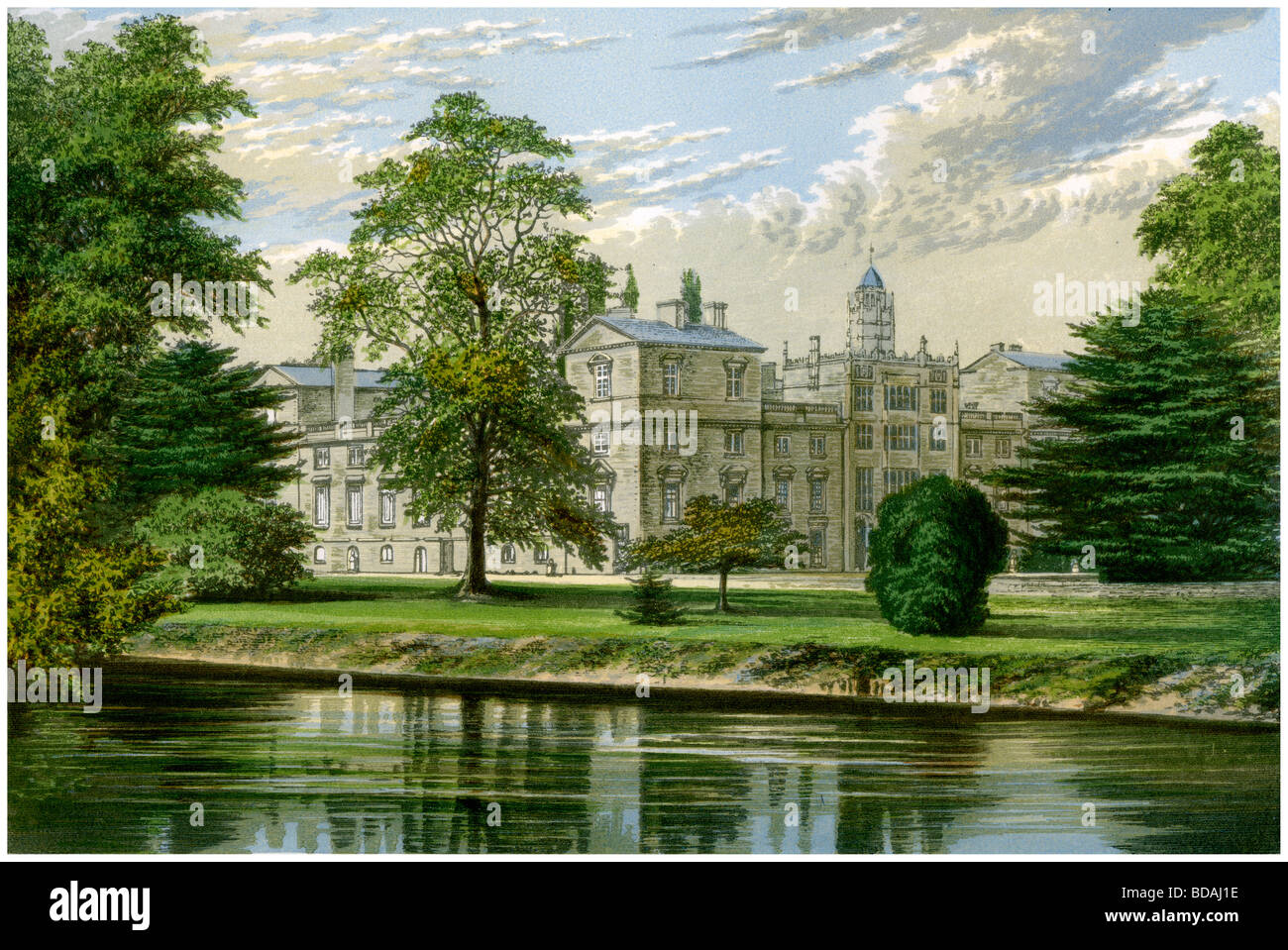Wilton House, Wiltshire, casa del Conte di Pembroke e Montgomery, c1880. Artista: sconosciuto Foto Stock