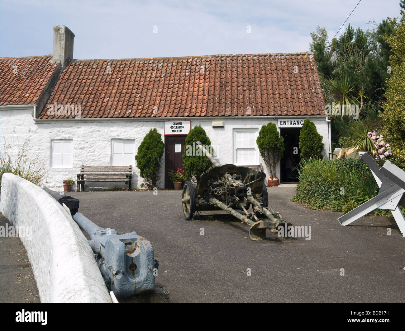 L'occupazione tedesca museo una attrazione turistica a Forest a Guernsey Isole del Canale Foto Stock