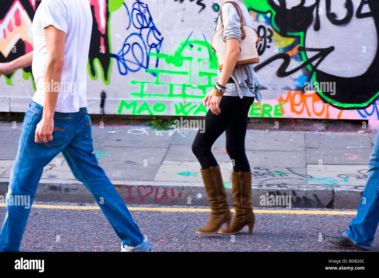 Graffiti su una parete est di Londra E1 London Regno Unito Foto Stock