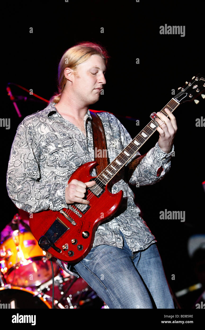 Derek Trucks Band vivere a Pistoia Blues Festival, 2009 Foto Stock