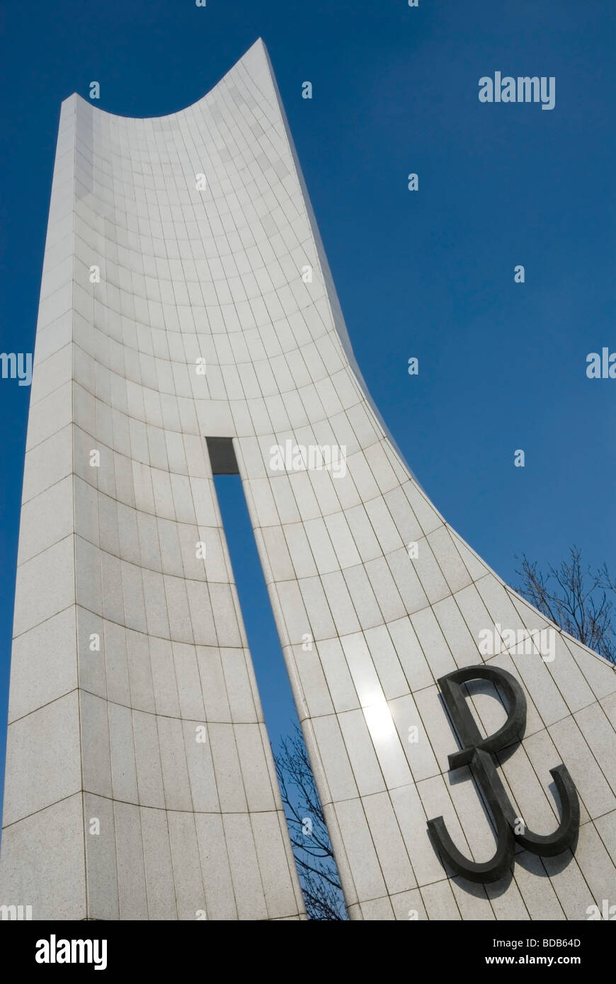 Monumento a Casa Polacca esercito, Varsavia POLONIA Foto Stock