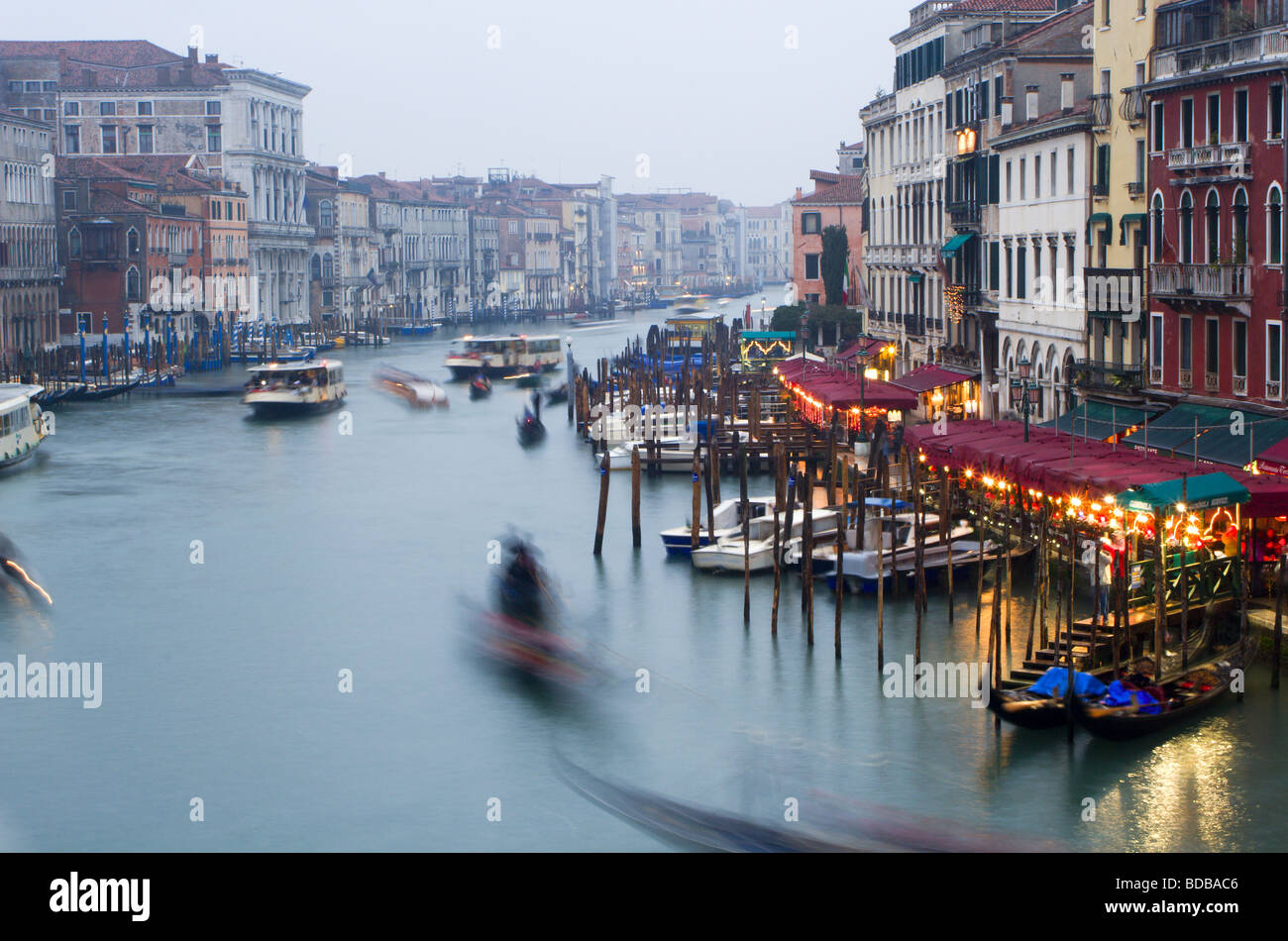 Venezia - Canal grande in mattinata Foto Stock