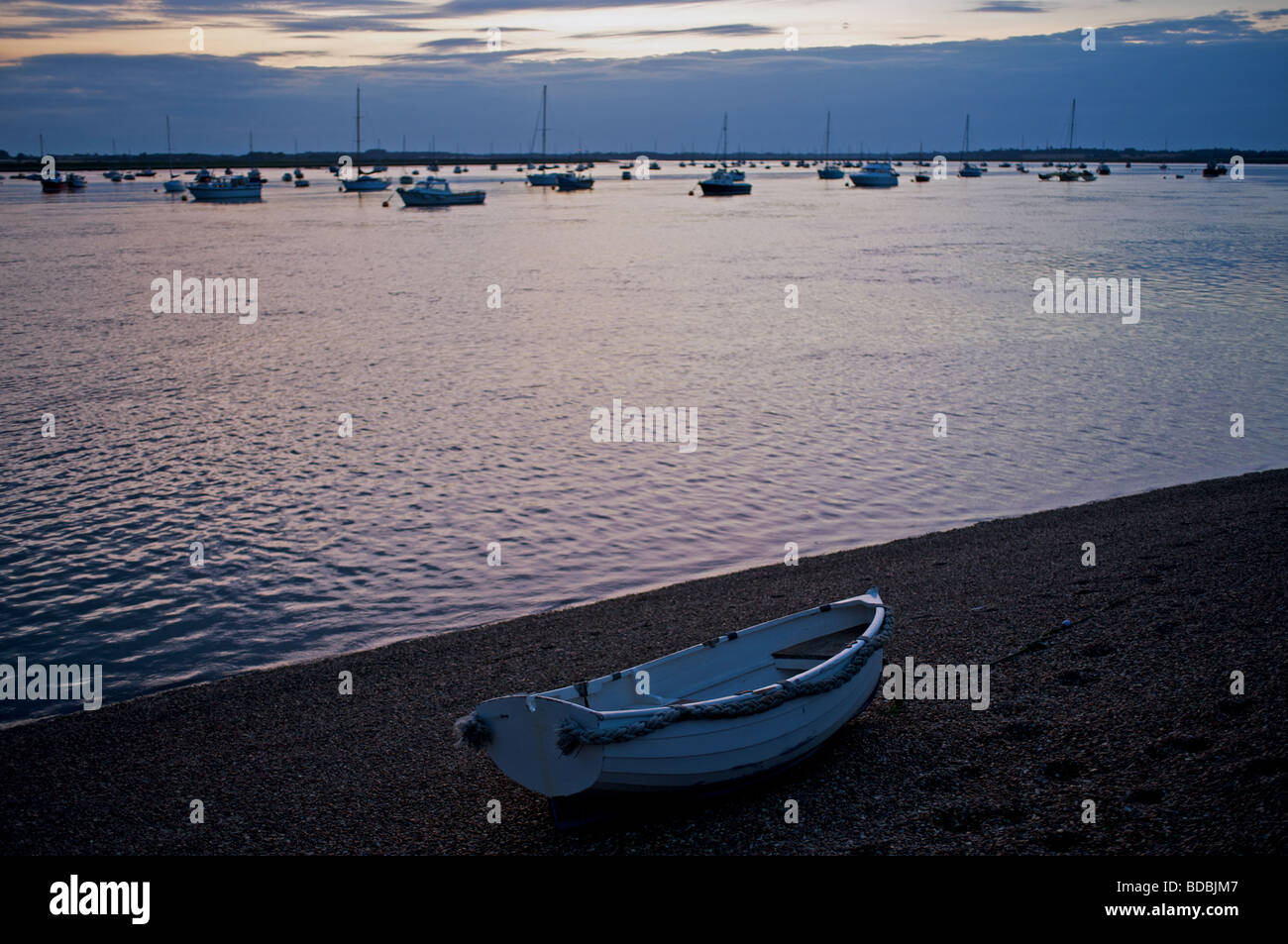 Fiume Deben, Bawdsey traghetto, Suffolk, Regno Unito. Foto Stock