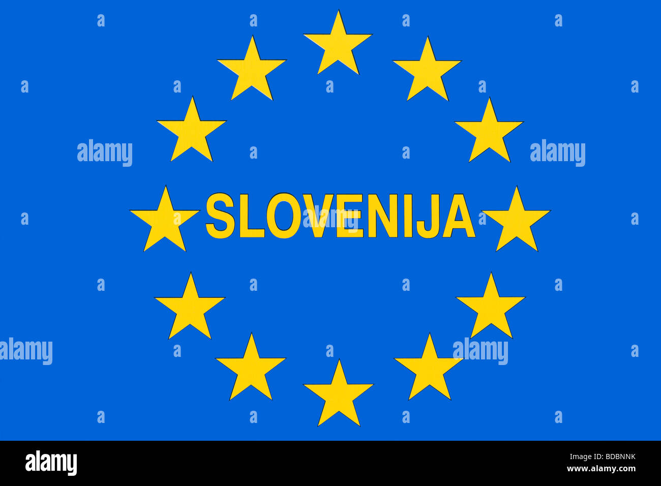 Slovenia - membro dell'Unione europea Foto Stock