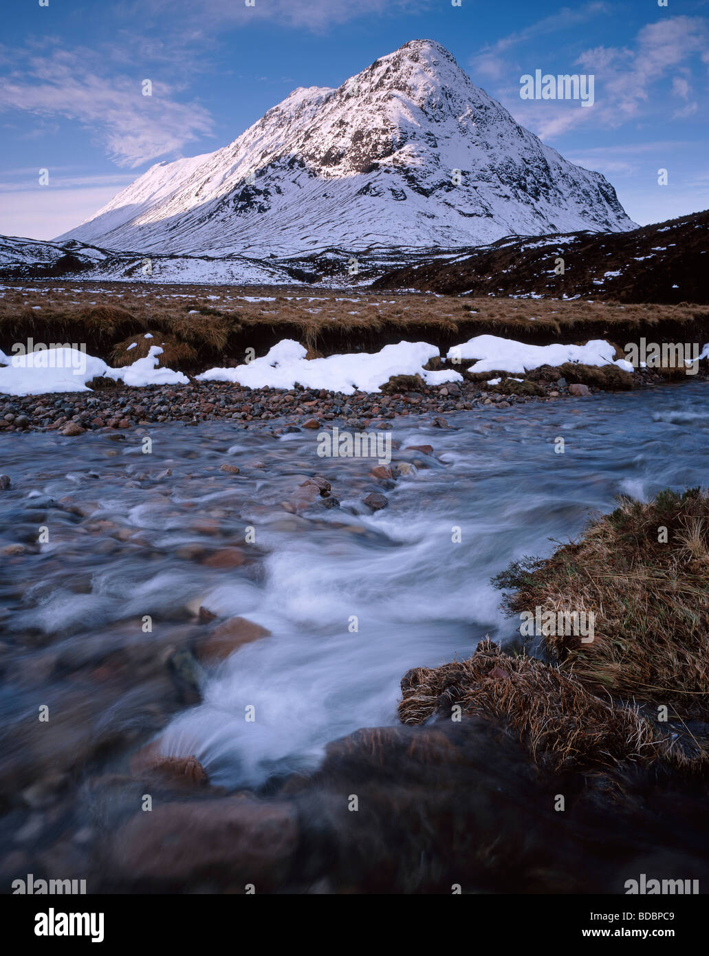 Buachaille Etive Beag, Rannoch Moor, Scotland, Regno Unito. Foto Stock