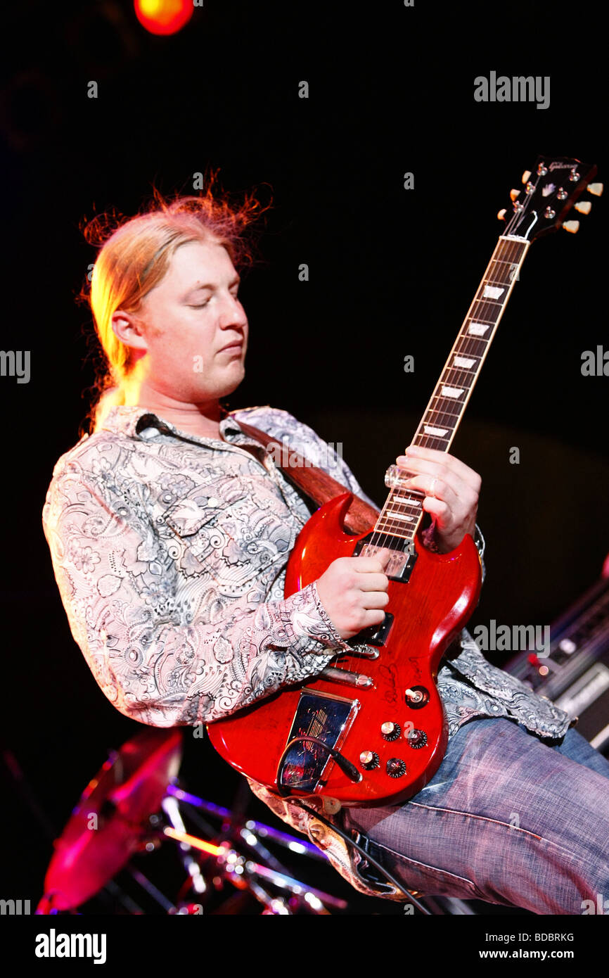 Derek Trucks Band vivere a Pistoia Blues Festival, 2009 Foto Stock