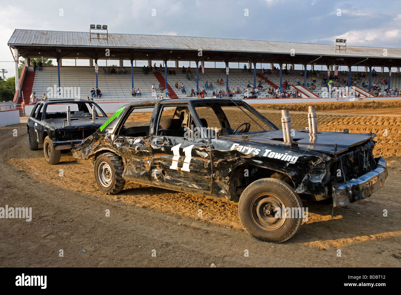 Stati Uniti Tennessee Demolition derby presso Putnam County Fair di Cookeville Foto Stock