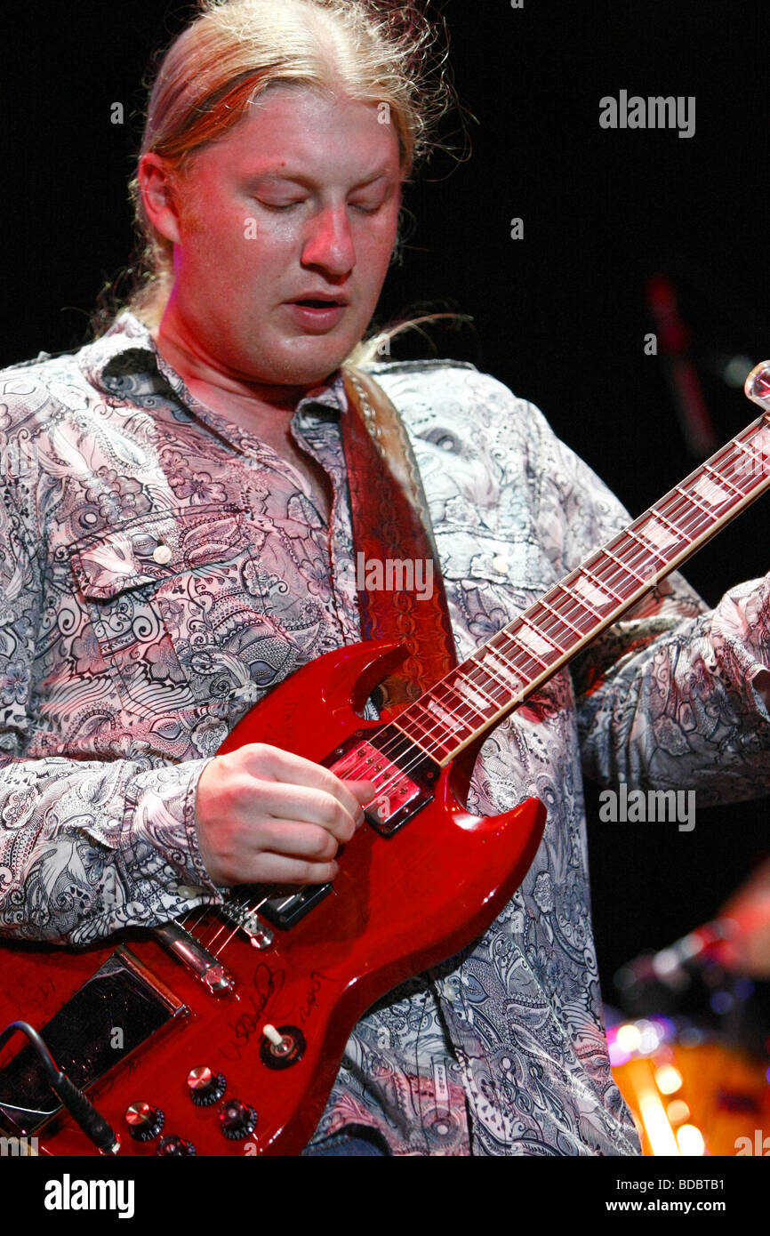 Derek Trucks Band vivere a Pistoia Blues Festival, 2009 Foto Stock