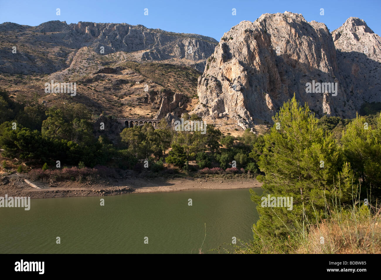 Garganta El Chorro Desfiladero de los Gaitanes. Costa del Sol. Provincia di Malaga. Spagna. Europa Foto Stock