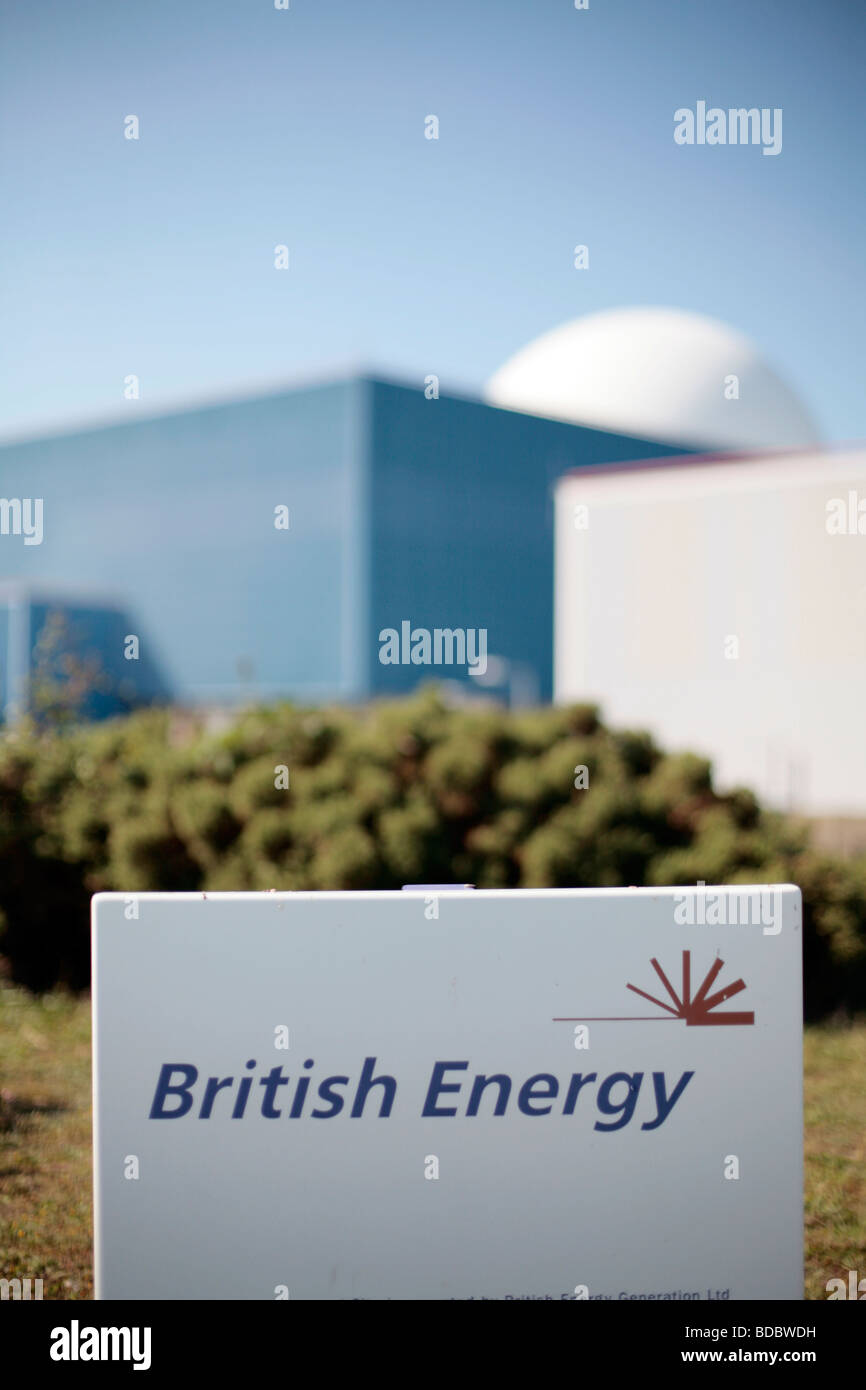 Centrale nucleare di Sizewell B, Suffolk REGNO UNITO. Foto Stock