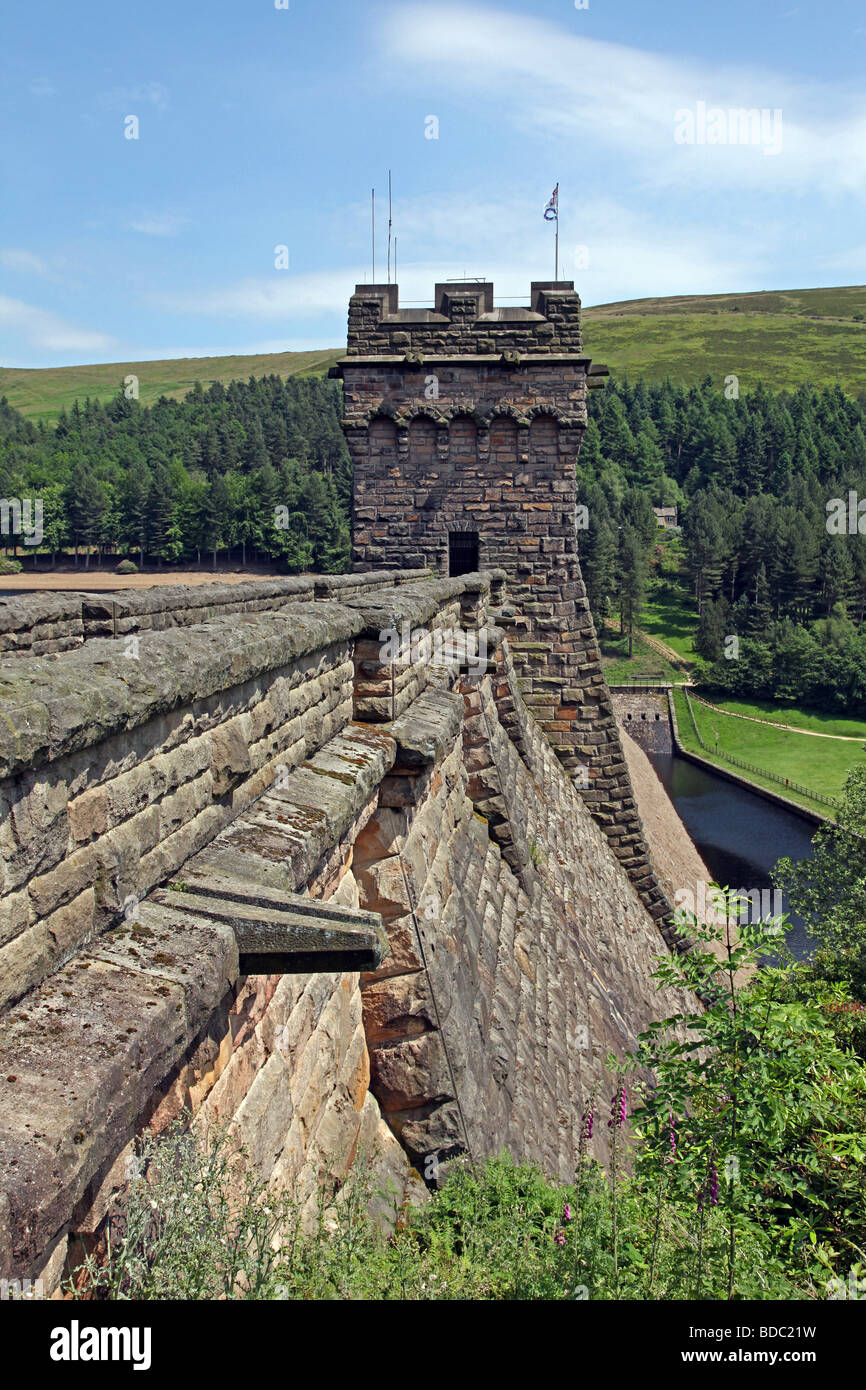 Derwent Dame fu il terreno di pratica per la bomba che rimbalza da 617 Dam buster SQD durante la Seconda Guerra Mondiale 2 Foto Stock