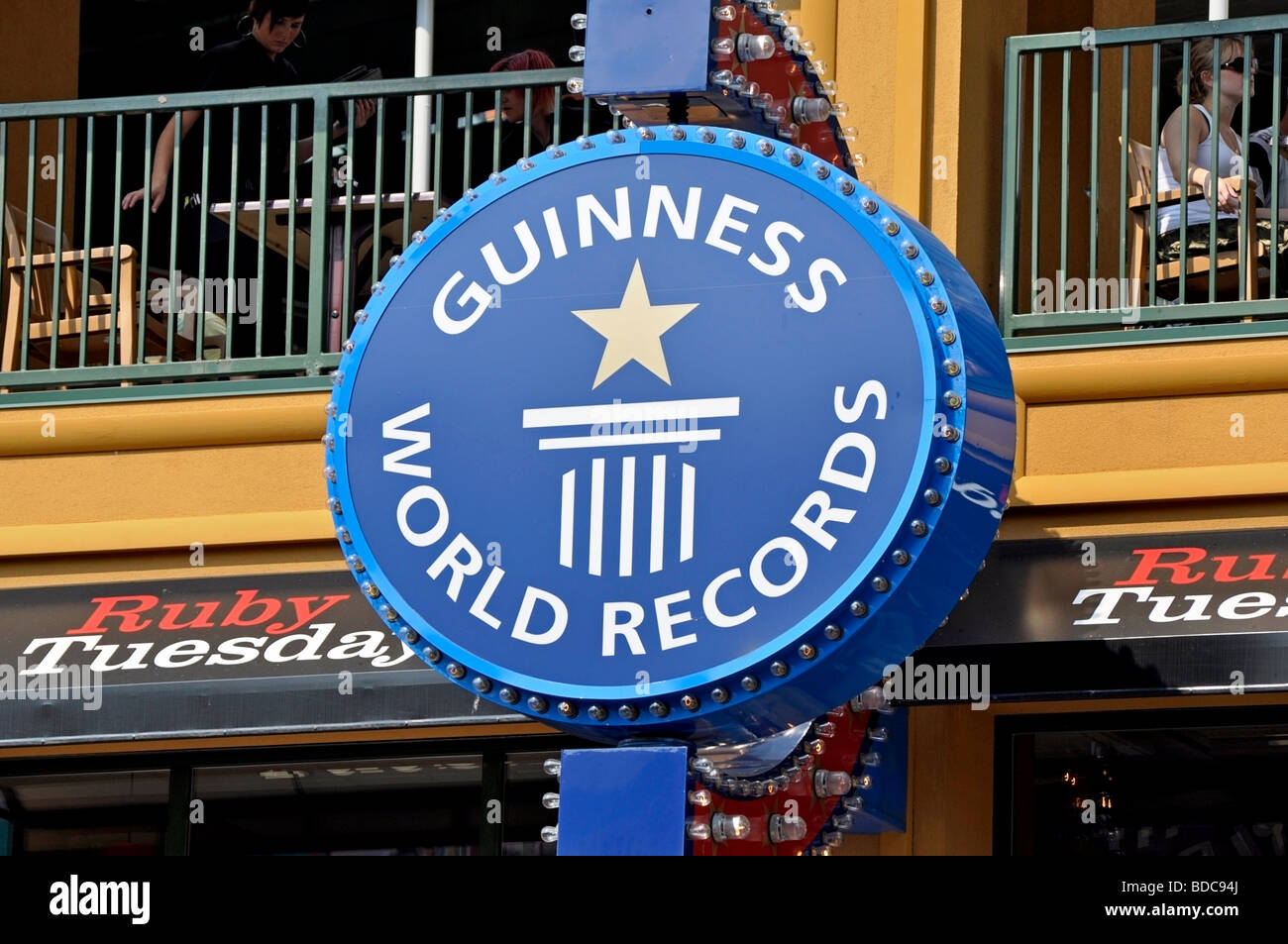 Guinness World Record segno - Attrazioni su Clifton Hill, Niagara, Ontario Foto Stock