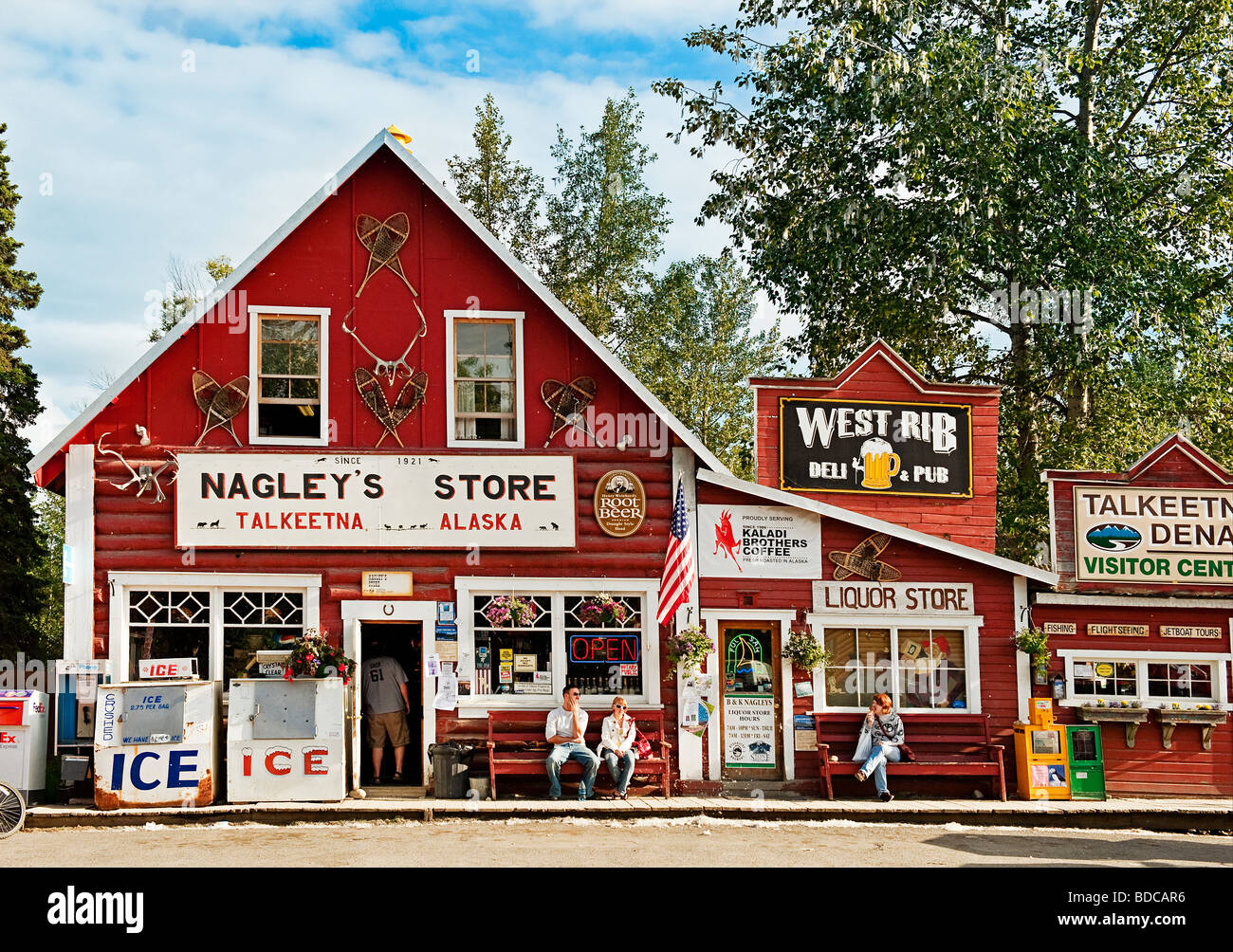 Nagley store talkeetna, Alaska, Stati Uniti d'America Foto Stock