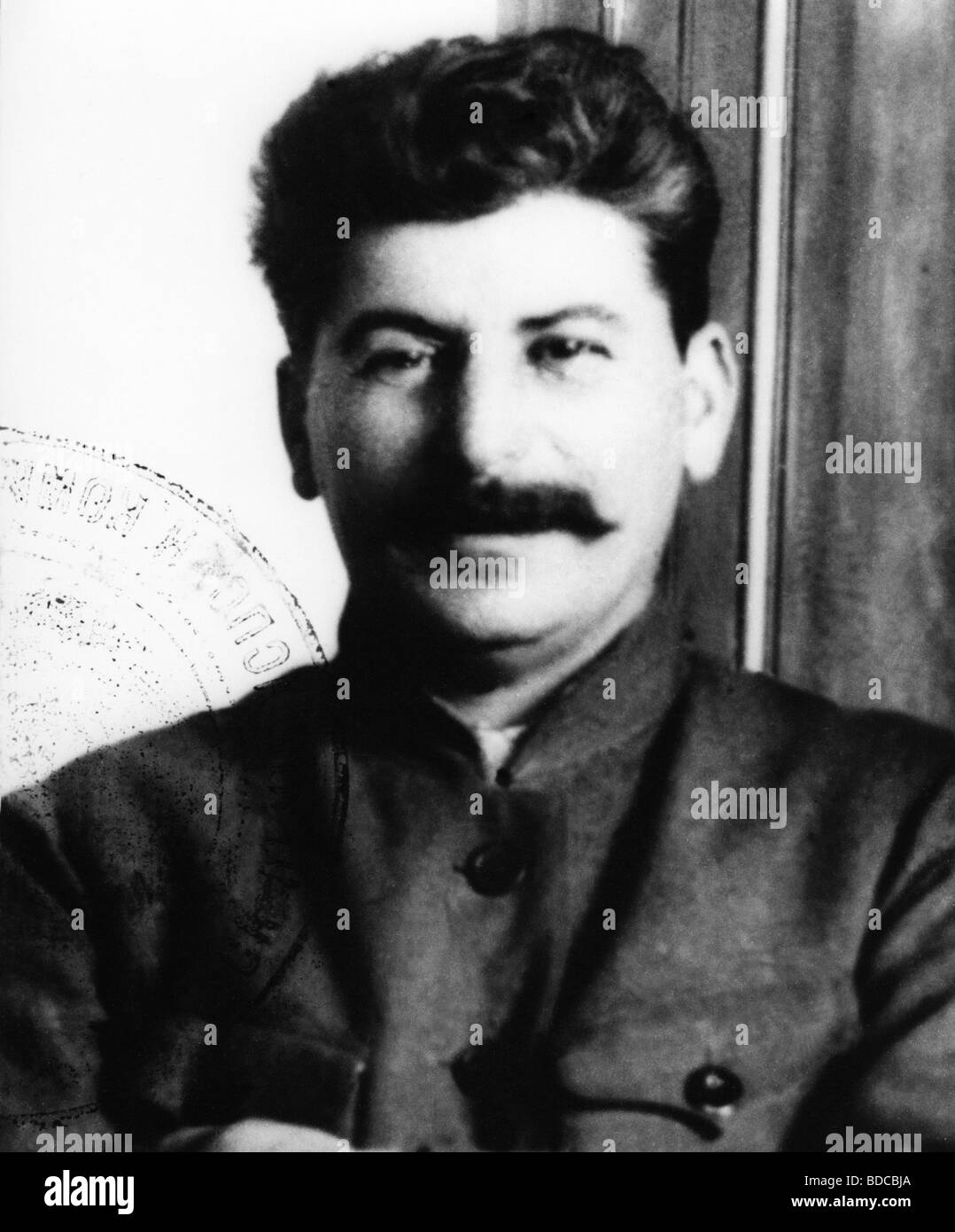Stalin (Iosif Vissarionovich Jughashvili), 18.12.1878 - 5.3.1953, politico sovietico, Segretario generale della CPSU 22.4.1922 - 5.3.1953, ritratto, fotografia da un passaporto, 1920s, , Foto Stock