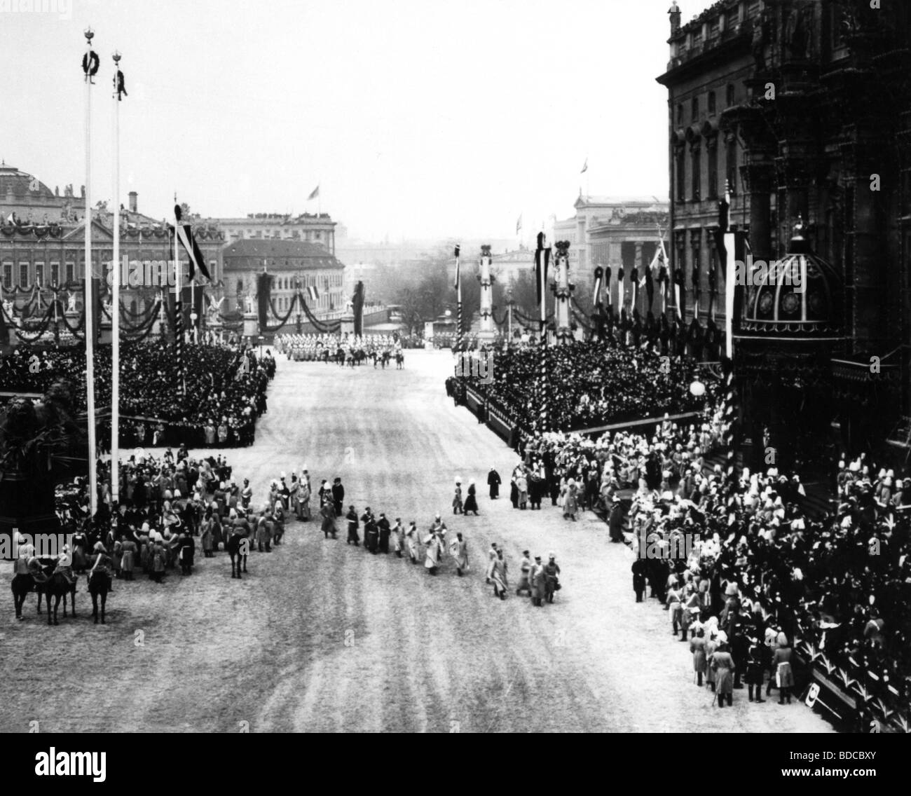 Georografia / viaggio, Germania, Berlino, monumenti, Monumento Nazionale, svelata dall'imperatore Guglielmo II, 22.3.1895, Foto Stock