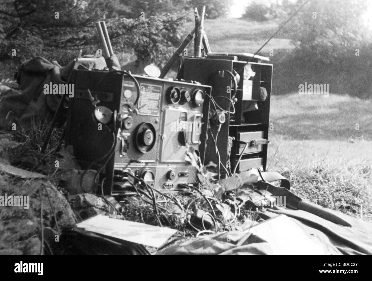 Eventi, Seconda guerra mondiale / seconda guerra mondiale, tedesco  Wehrmacht, attrezzatura, stazione radio, circa 1940 Foto stock - Alamy