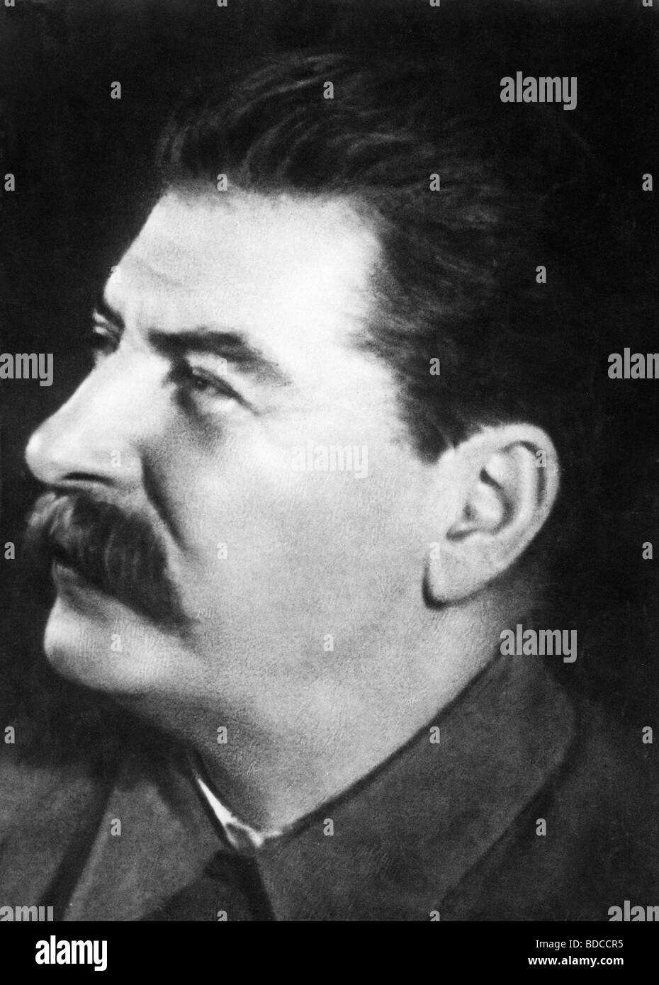 Stalin (Iosif Vissarionovich Jughashvili), 18.12.1878 - 5.3.1953, politico sovietico, Segretario generale della CPSU 22.4.1922 - 5.3.1953, ritratto, 1930s, , Foto Stock