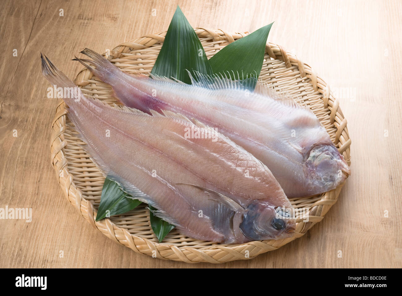 Piatto pesce essiccato Foto Stock