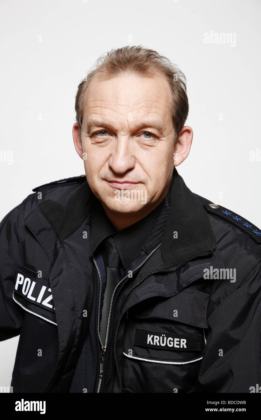 Brix, Peter Heinrich, * 1955, attore tedesco, ritratto, foto chiamata alla serie tv 'Grossstadtrevier', Amburgo, 7.2.2008, Foto Stock