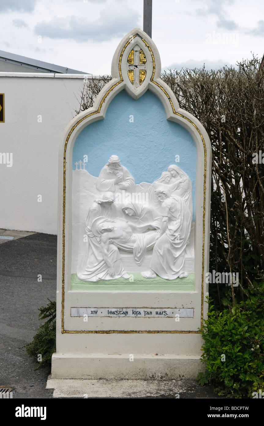 Stazione della Croce, Knock Basilica, Irlanda. Foto Stock