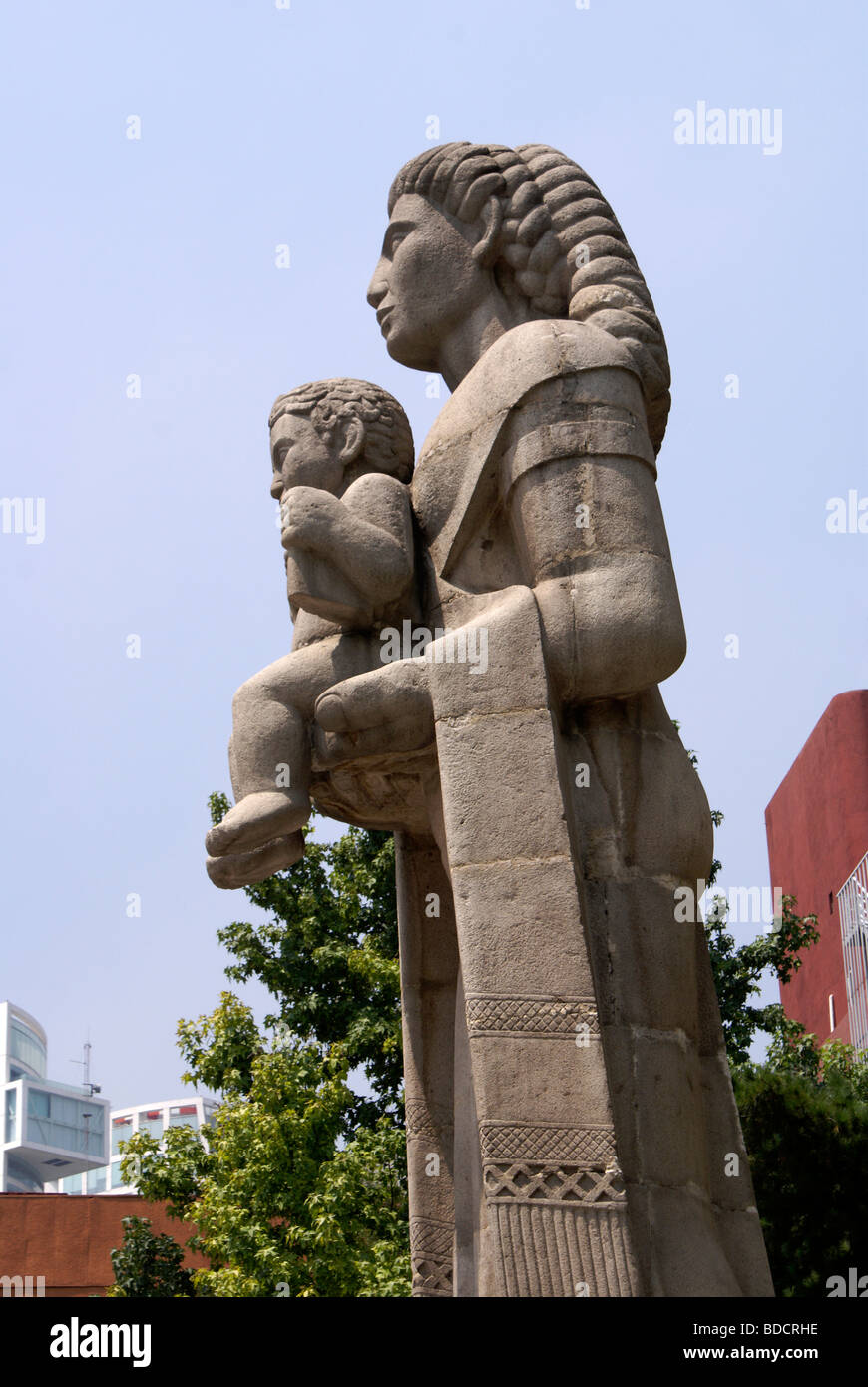 Monumento a la madre o la maternità un monumento in Città del Messico Foto Stock