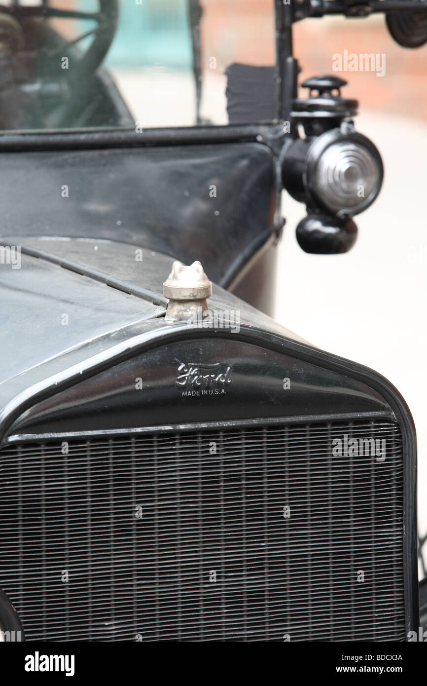 Close up di un 1920s modello T FORD Foto Stock