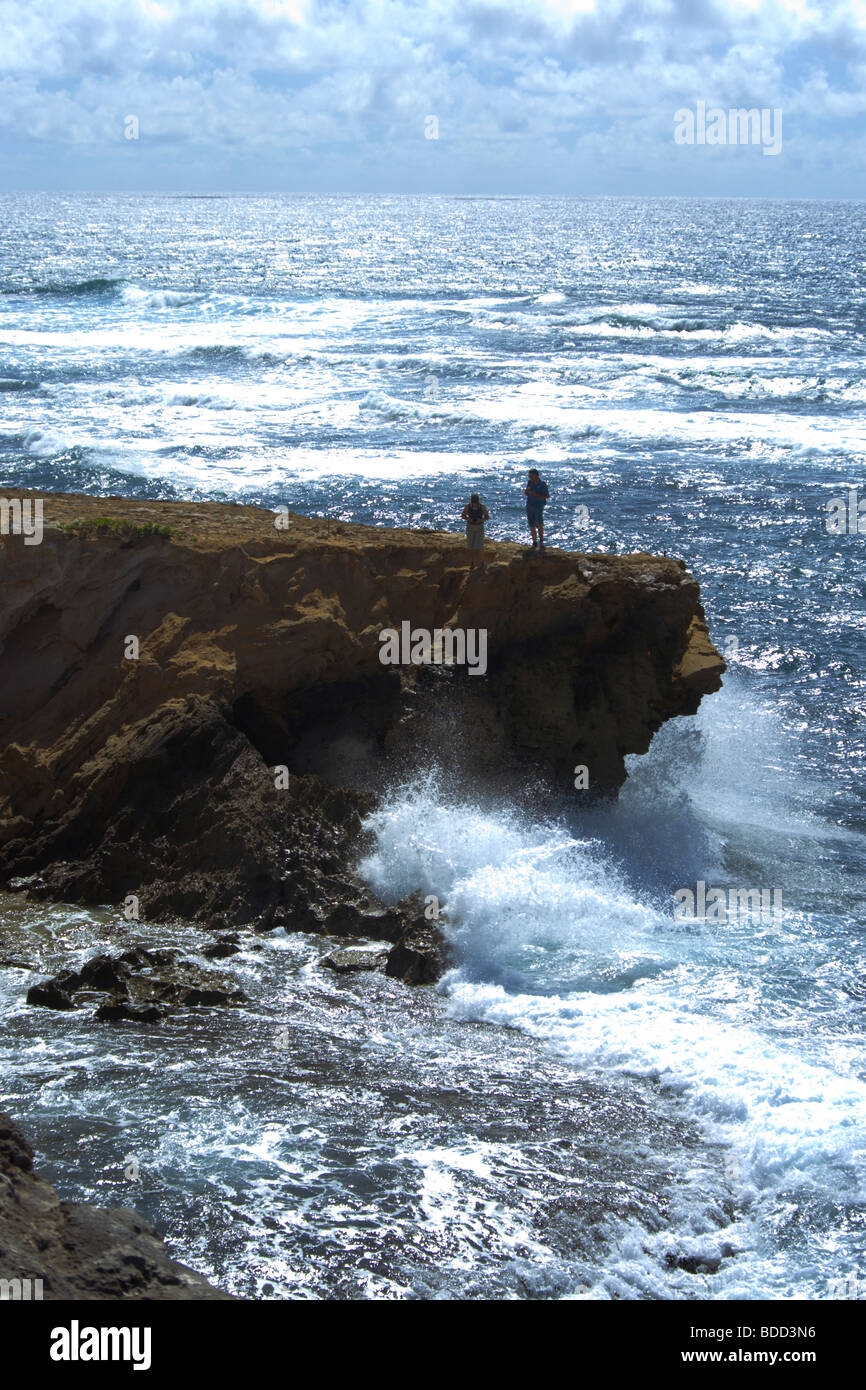 Makawehi Bluff o cresta di Paa Kauai HI Foto Stock