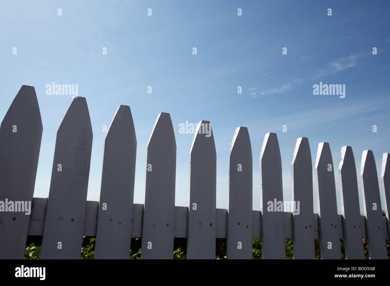 White Picket Fence, Cape Cod, Massachusetts Foto Stock