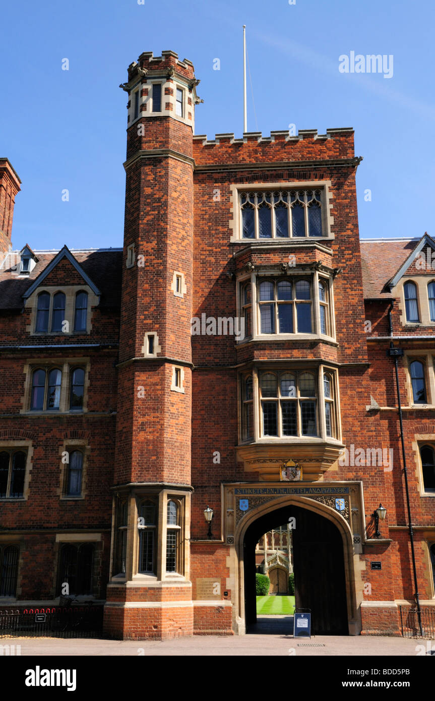 Selwyn College Gatehouse Cambridge Inghilterra REGNO UNITO Foto Stock