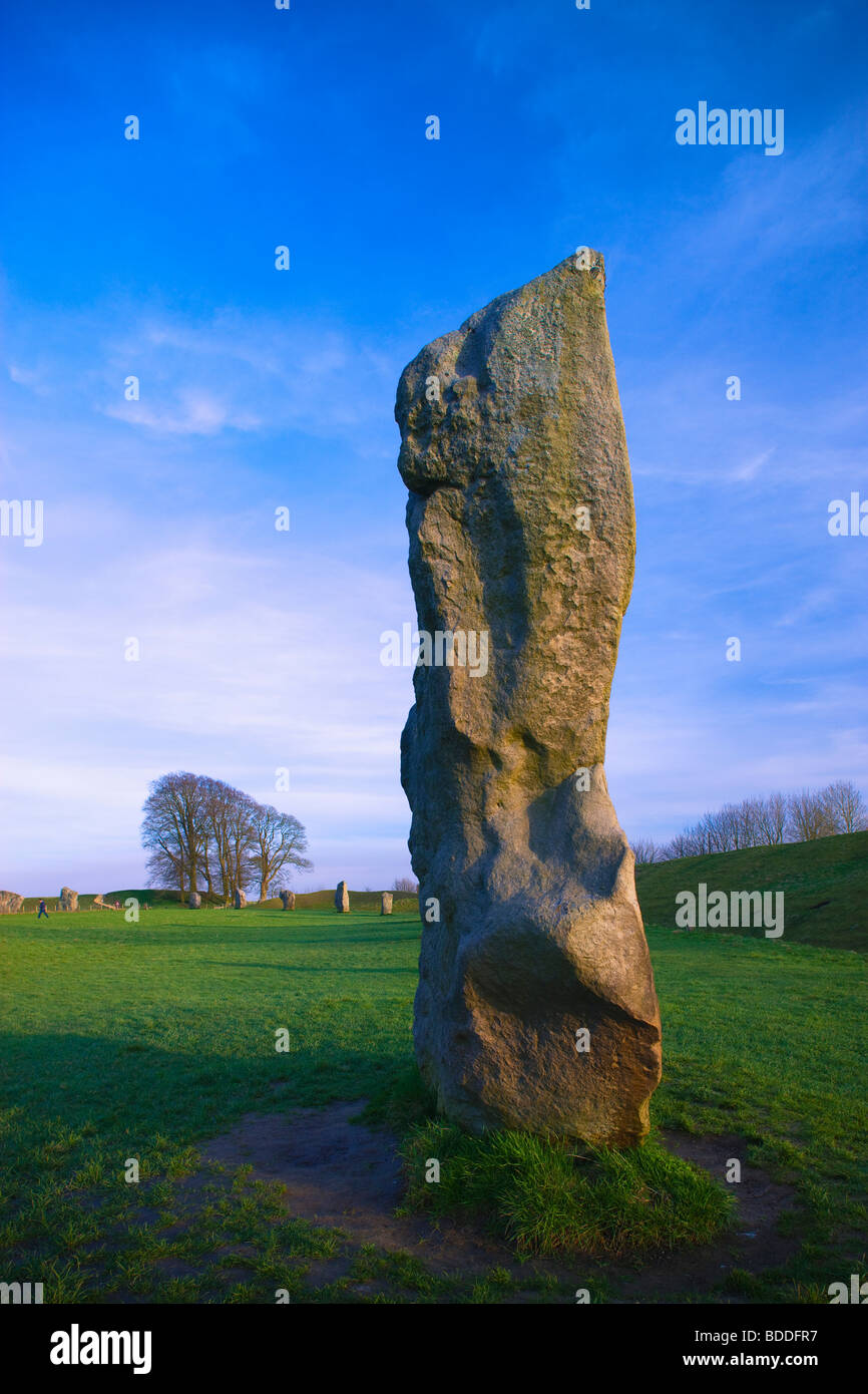 Avebury Stone Circle Avebury Marlborough Wiltshire, Inghilterra Foto Stock