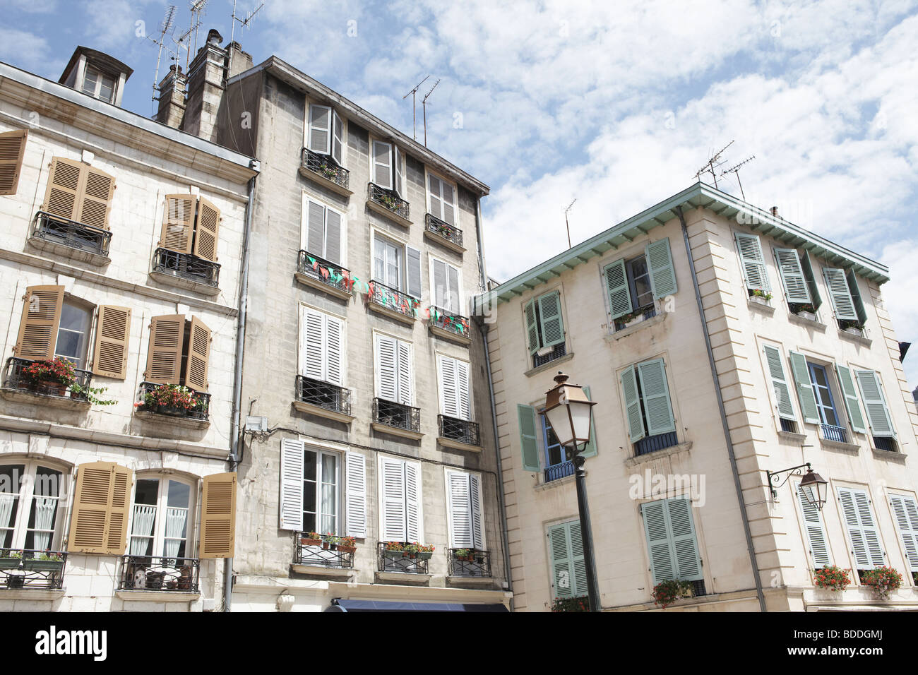 Una strada a Bayonne, Francia Foto Stock