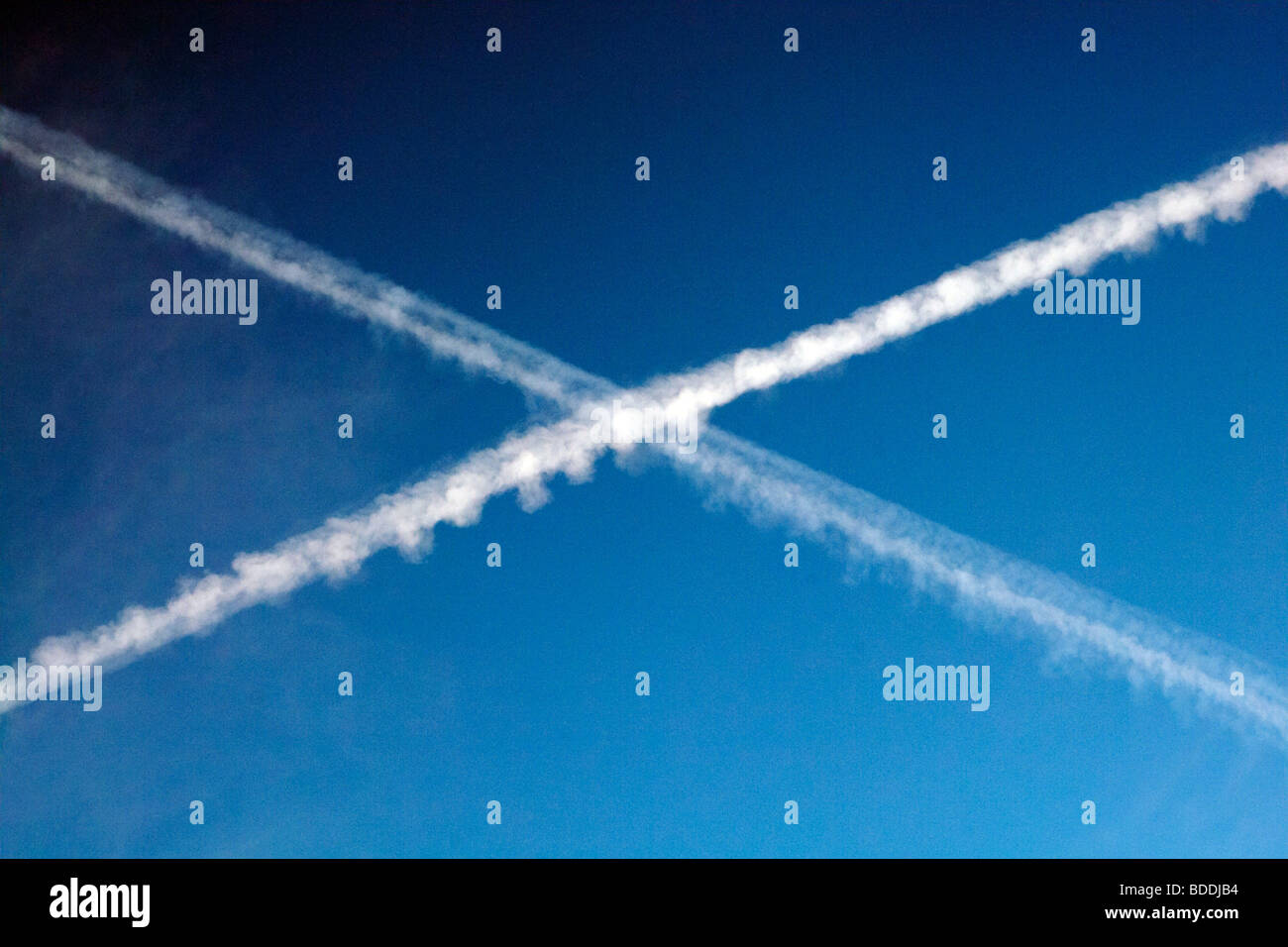 Attraversamento di percorsi di vapore (bandiera scozzese) Foto Stock