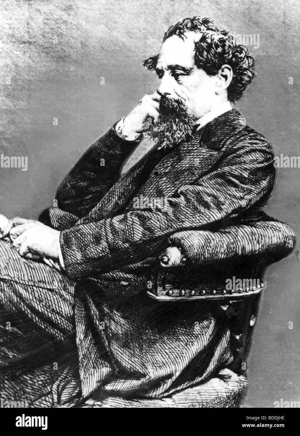 CHARLES DICKENS - scrittore inglese (1812-70) Foto Stock