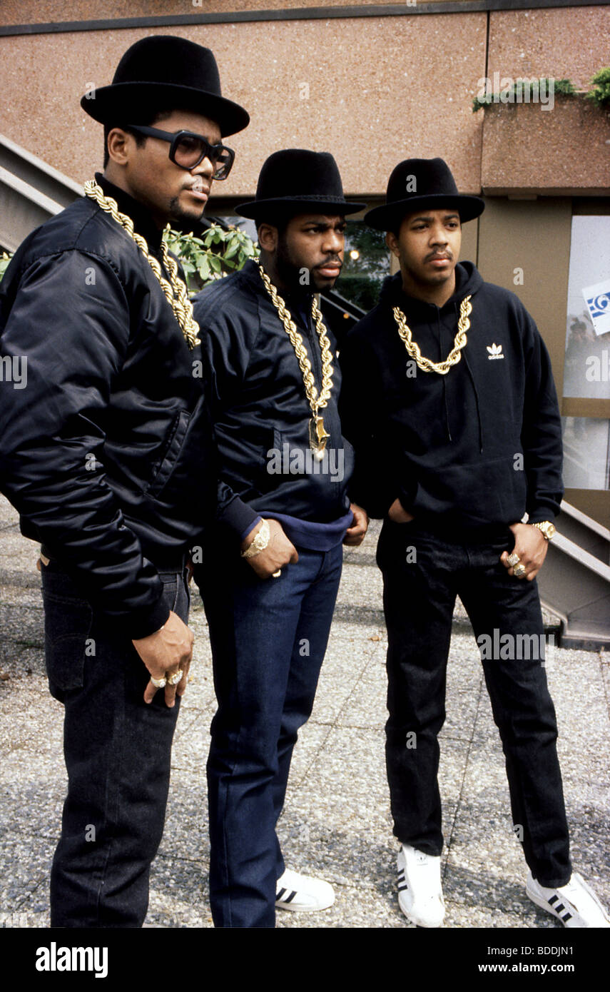 RUN DMC - noi gruppo rap nel 1987 Foto Stock