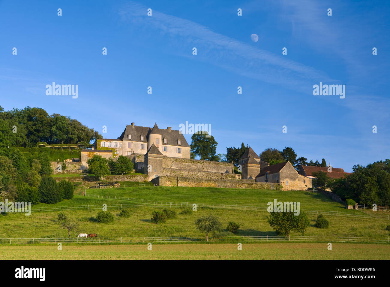 Il Chateau de Marqueyssac, Dordogne, Francia Foto Stock