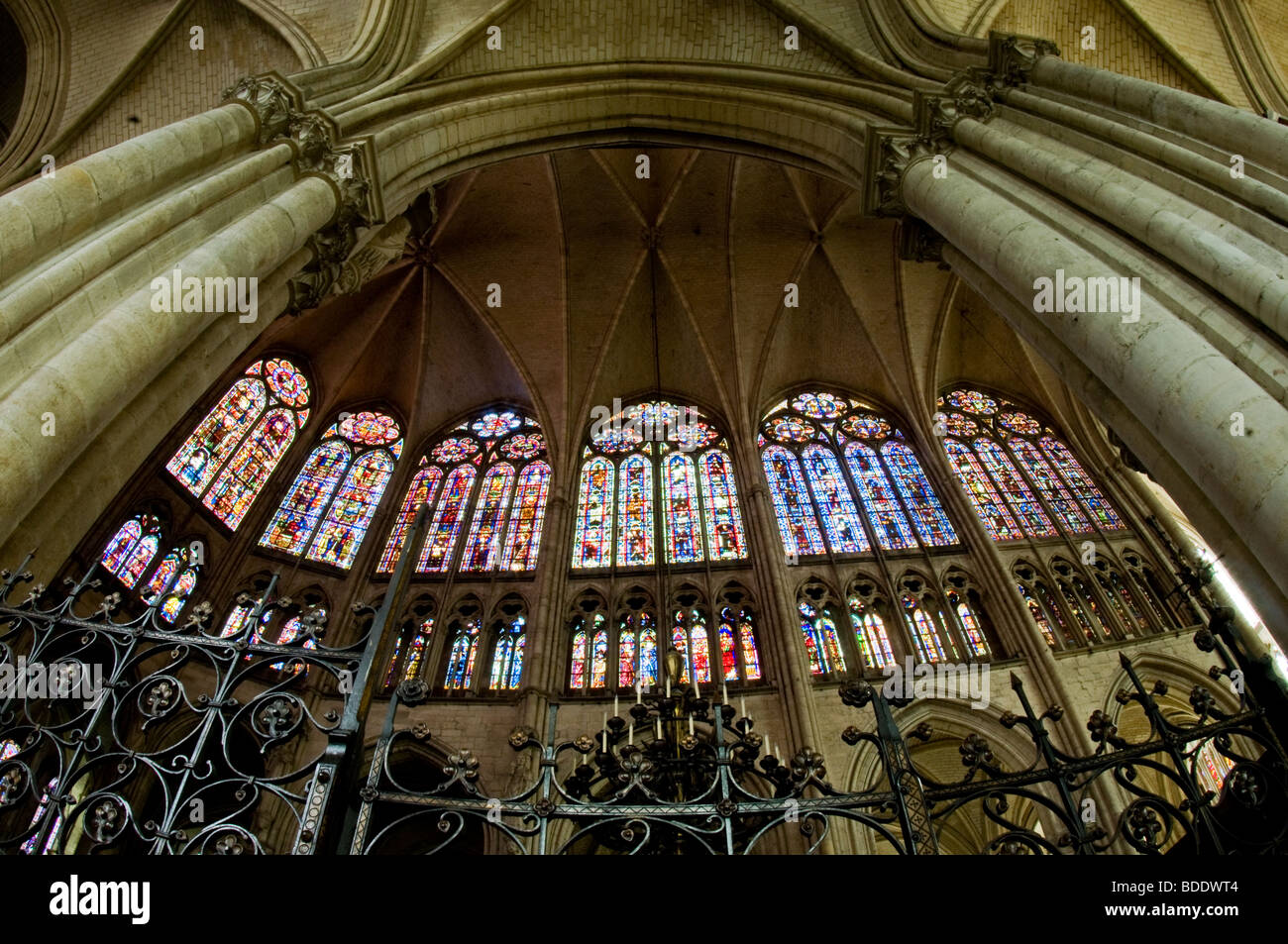 Cattedrale di Troyes, Francia. Foto Stock
