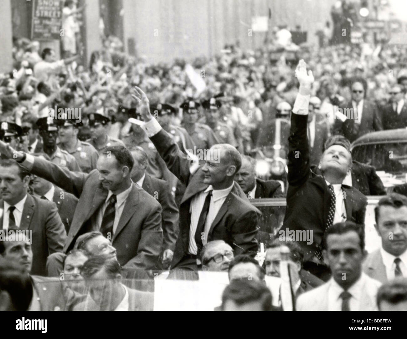 New York City accoglie favorevolmente l'Apollo 11 astronauti Foto Stock