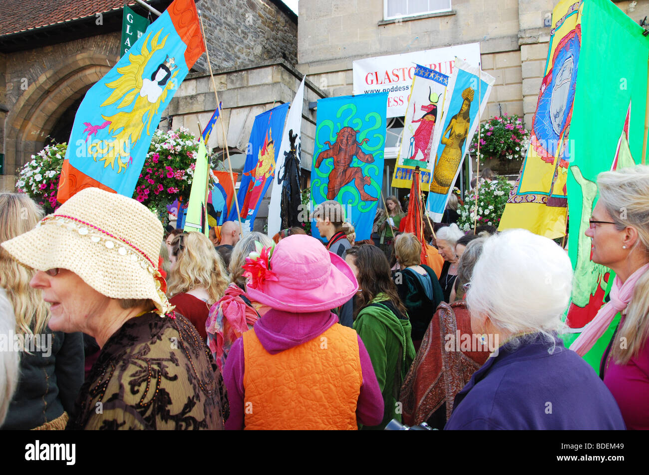 2009 Annuale Conferenza della dea Glastonbury Somerset Inghilterra Foto Stock