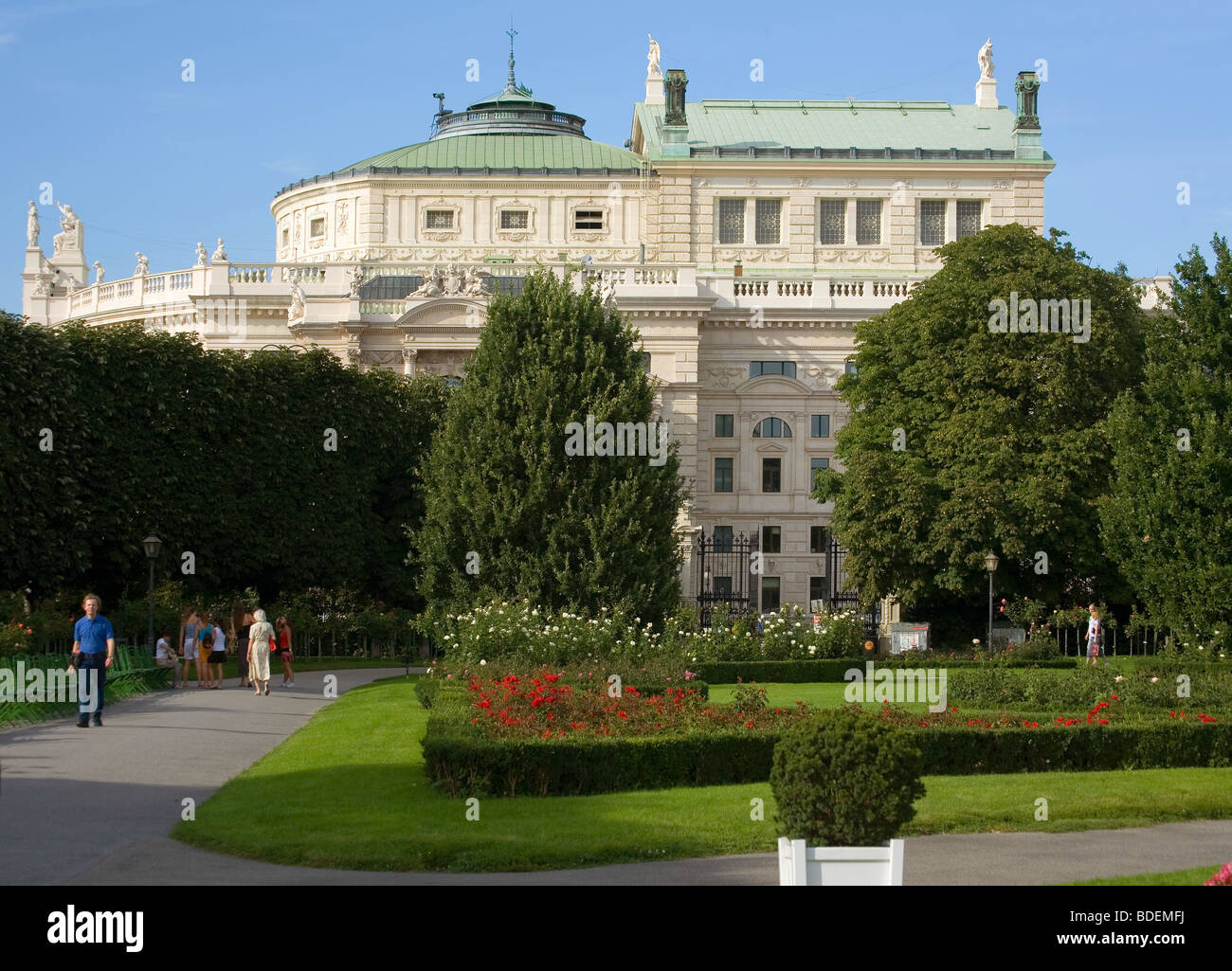 Austria, Vienna, Teatro Burg garden Foto Stock