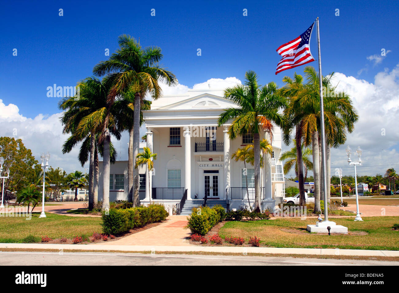 Al municipio di città Everglades della Florida negli Stati Uniti Foto Stock