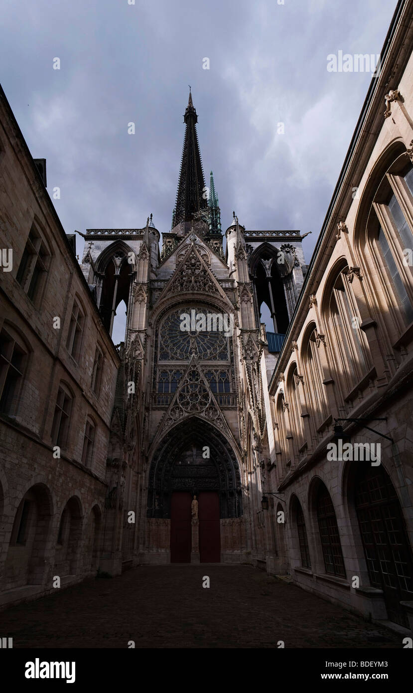 Cattedrale di Rouen portail des libraires, Foto Stock