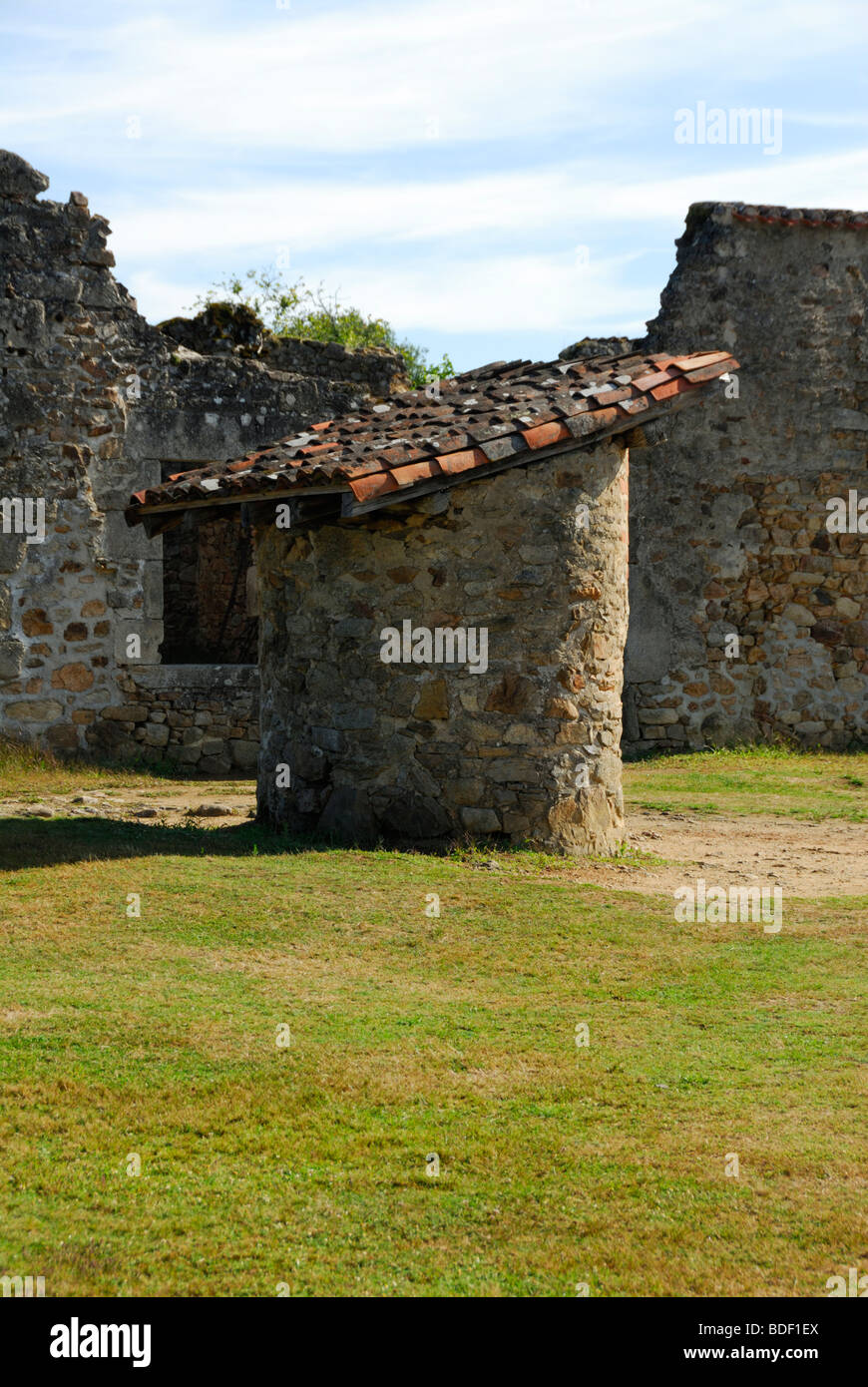 Il villaggio martire di Oradour-sur-Glane Foto Stock