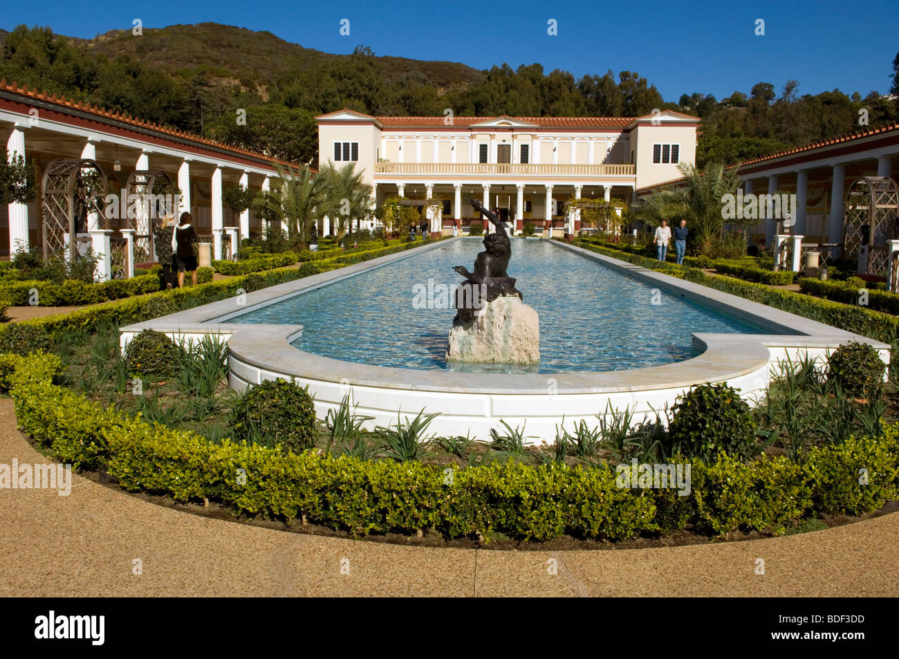 La Villa Getty a Malibu Foto Stock