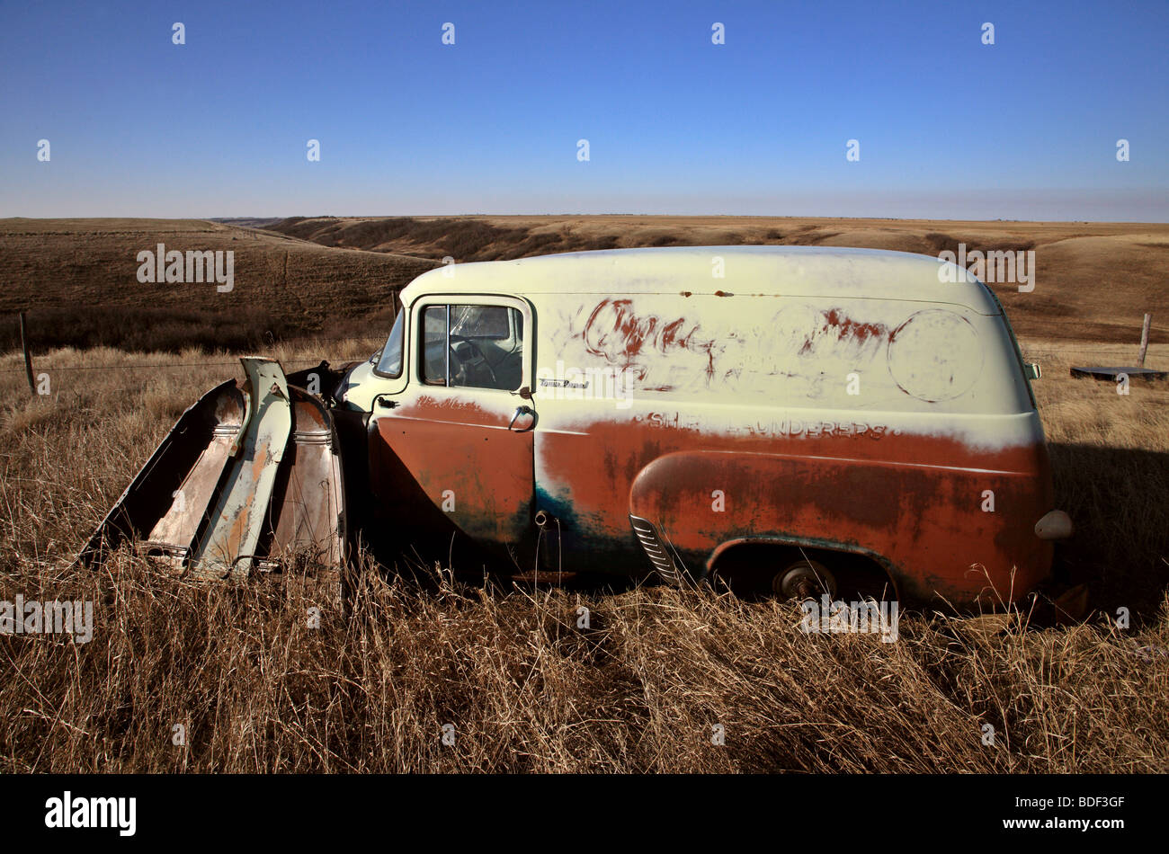 Vecchia industria del carrello Foto Stock